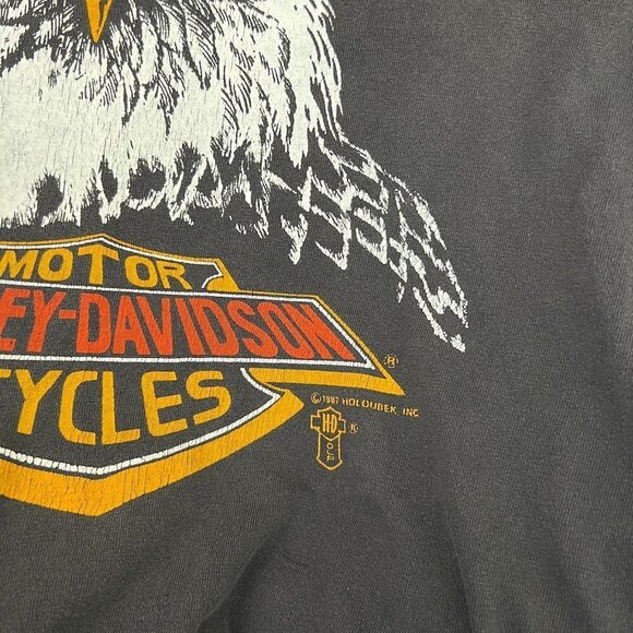 Authentic Vintage 1987 Harley-Davidson Printed Muscle Tee - Picture 10 of 10